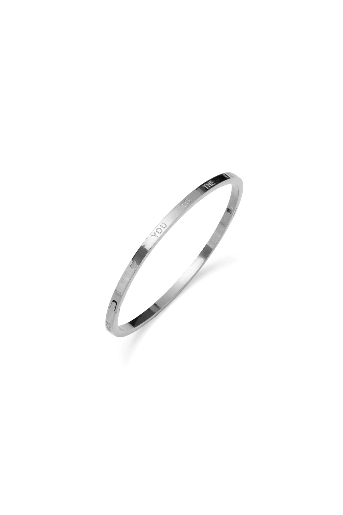 sklavenarmband love you to the moon and back klein