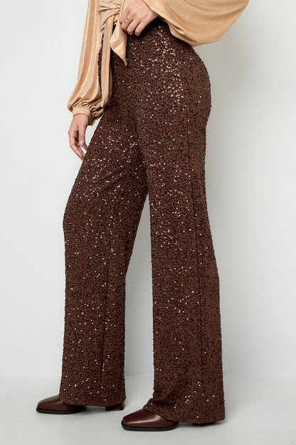 Damen Hose Pailletten | Polyester | Mehrfarbig
