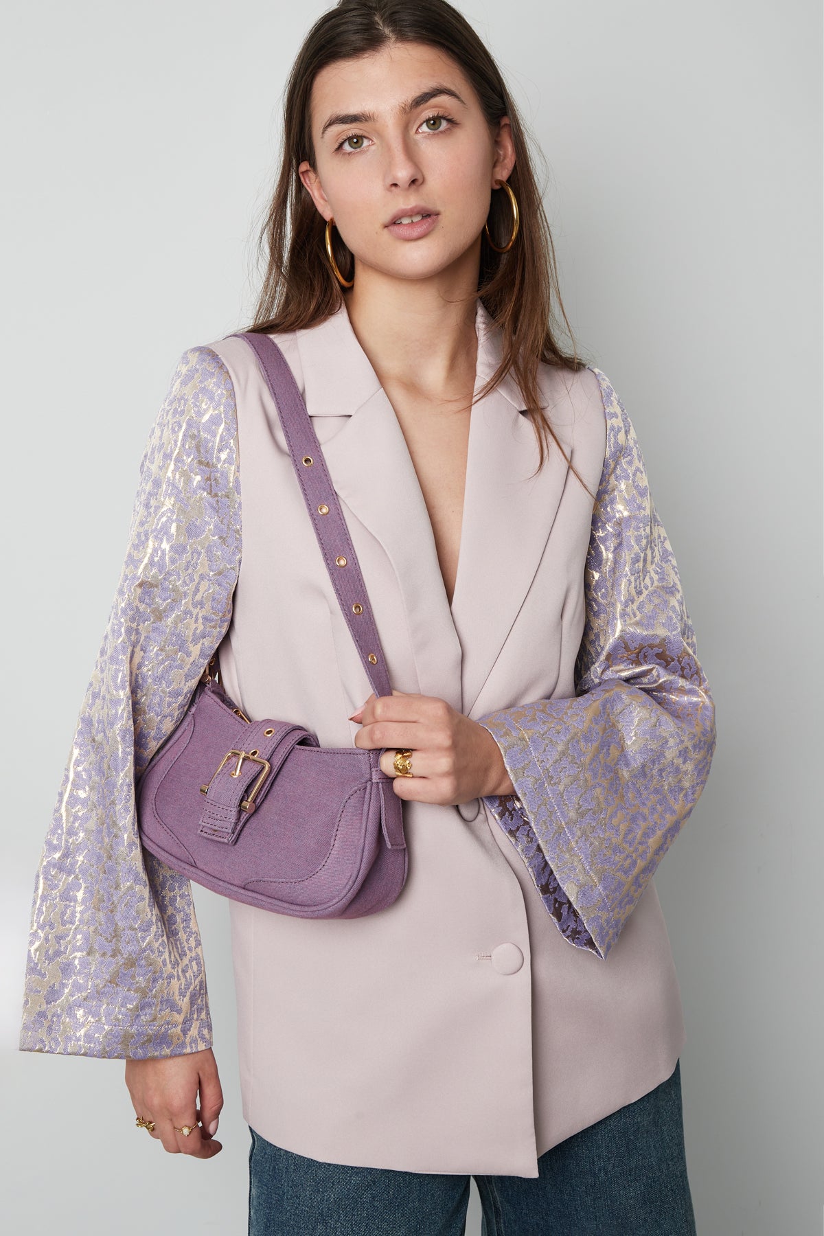 damen handtasche schnallen-detail | farbenfrohe bag