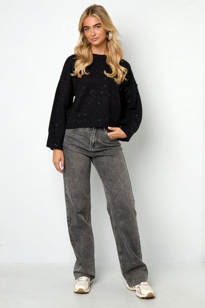 Damen Strickpullover Warm Gehobener | Polyester | Mehrfarbig