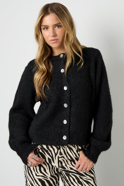 Damen Cardigan Gestrickt Elegant | Polyester | Mehrfarbig