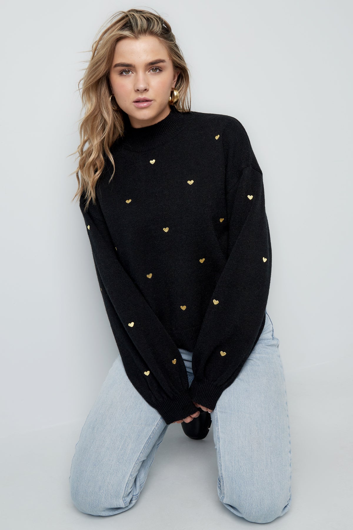Damen Strickpullover Herzog Muster | Acryl | Mehrfarbig