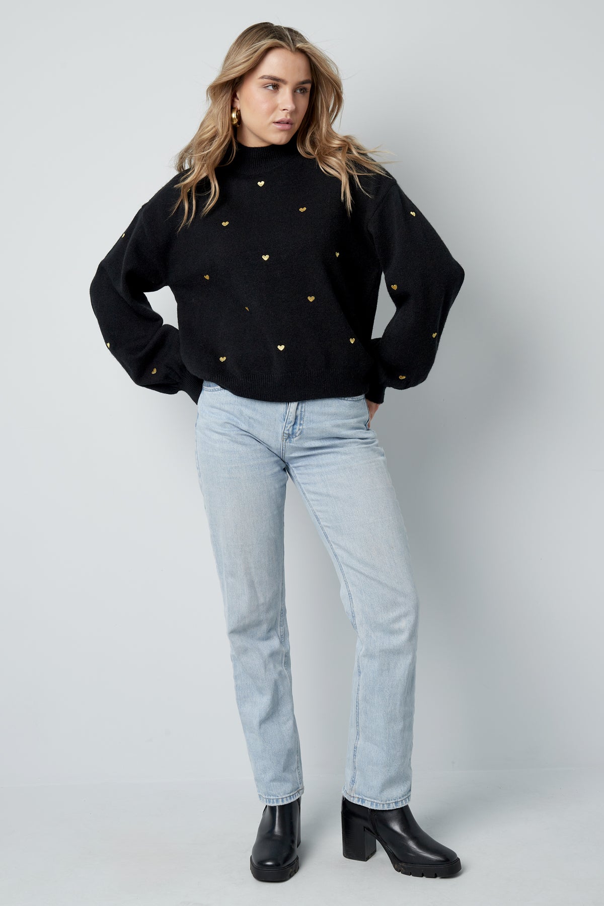 Damen Strickpullover Herzog Muster | Acryl | Mehrfarbig