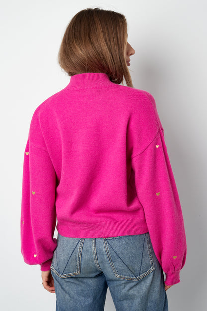Damen Strickpullover Herzog Muster | Acryl | Mehrfarbig