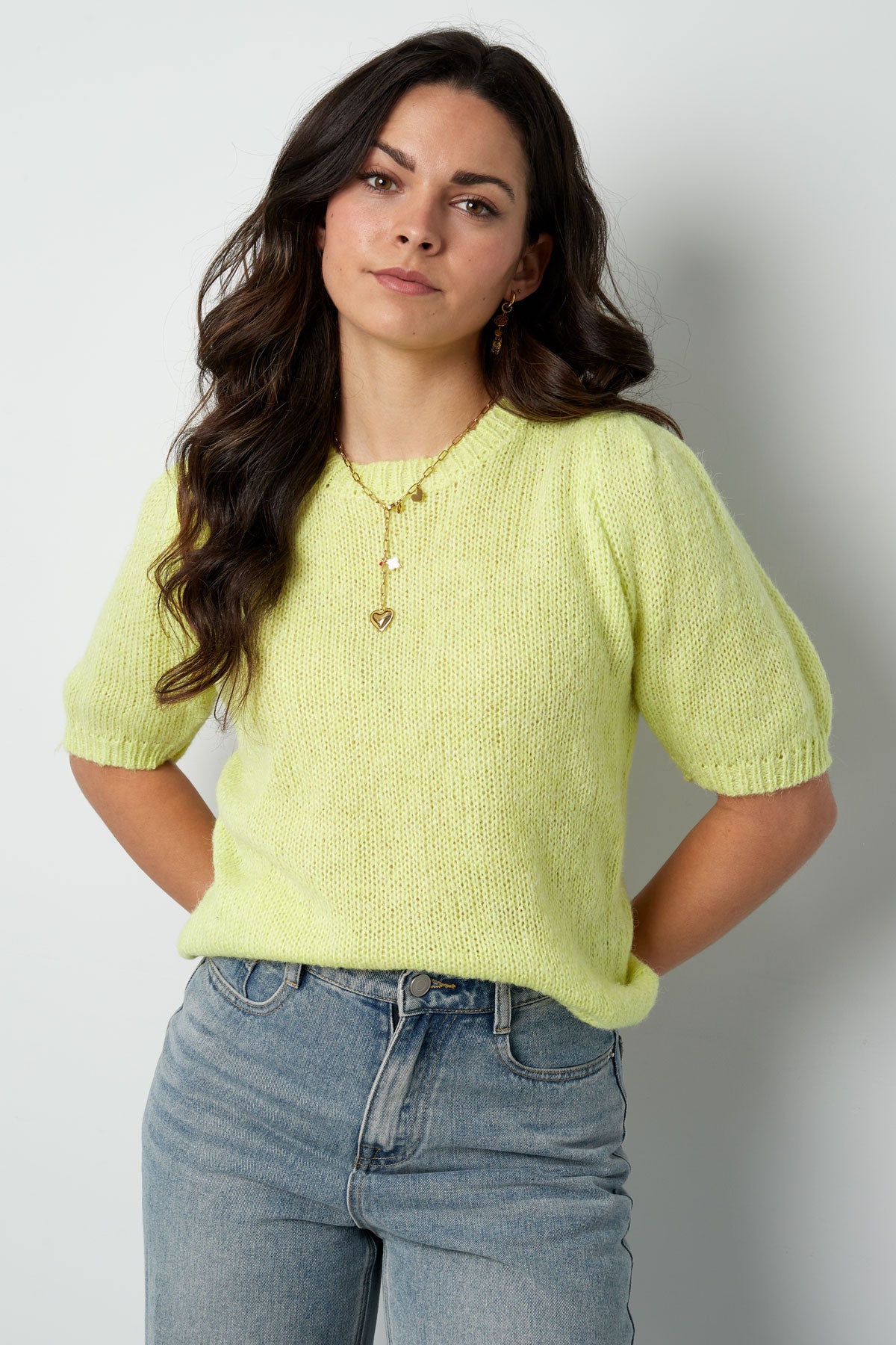 damen top gestrickt rückenband | nylon | mehrfarbig