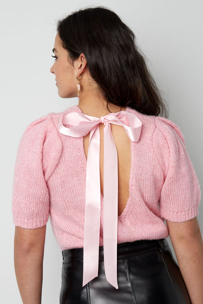 Damen Top Gestrickt Rückenband | Nylon | Mehrfarbig