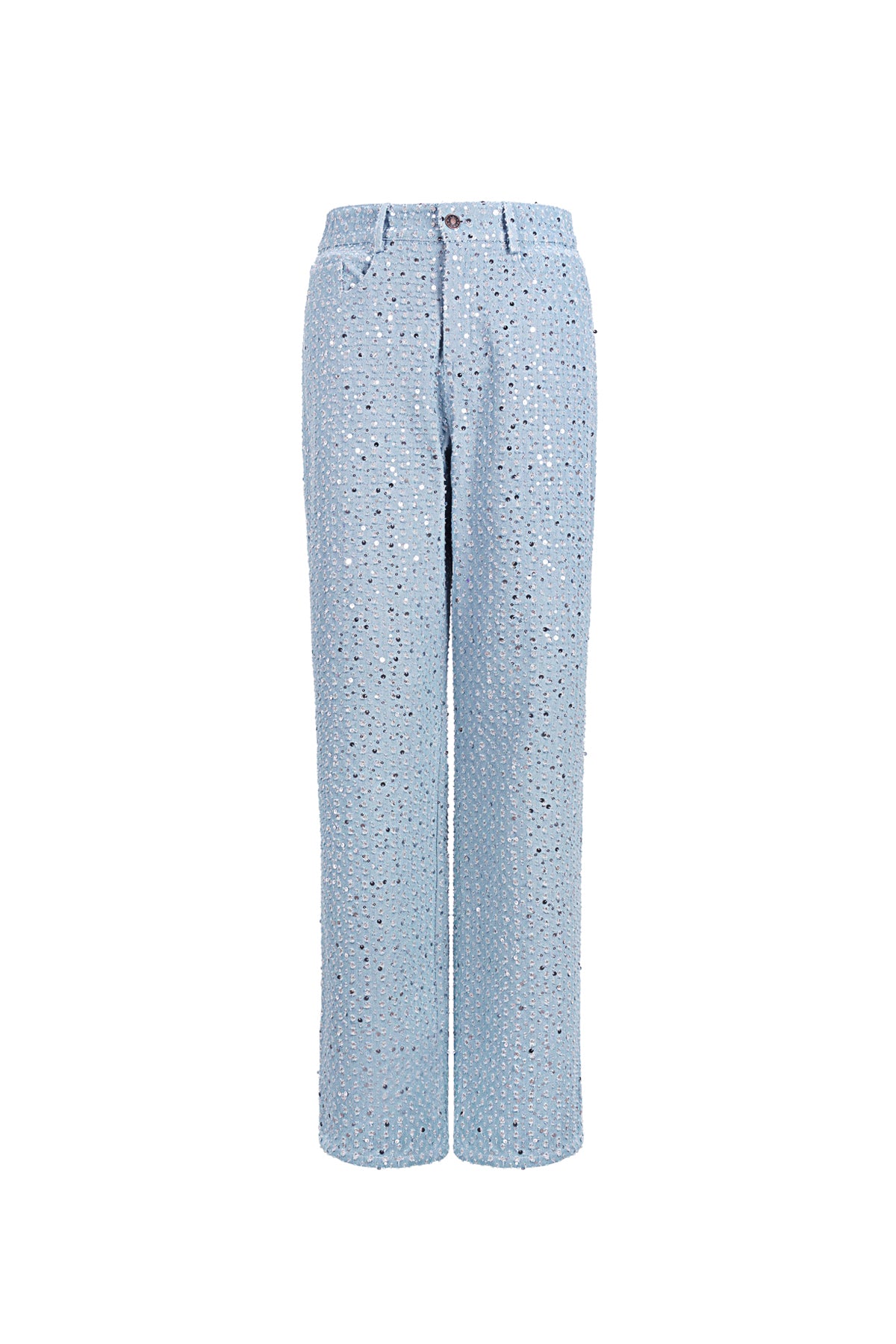 Damen Jeans Pailletten | Denim | Hellblau
