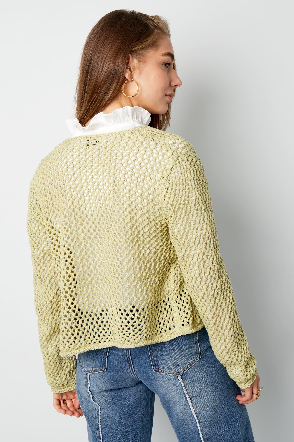 Damen Cardigan Gestrickt Classic | Polyester | Mehrfarbig