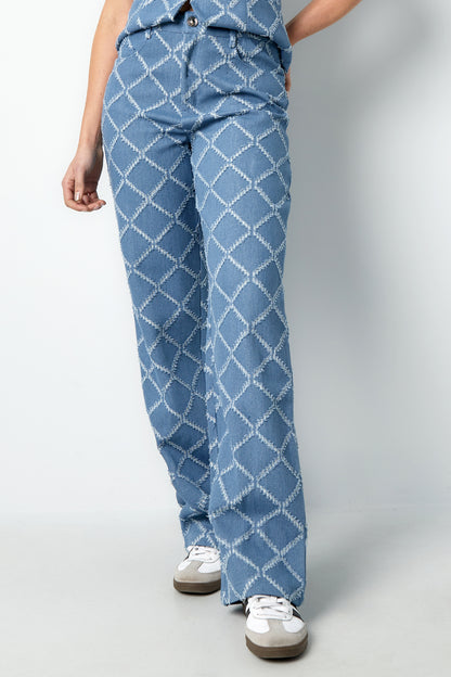 Damen Hose Karo Baumwolle | Baumwolle | Mehrfarbig