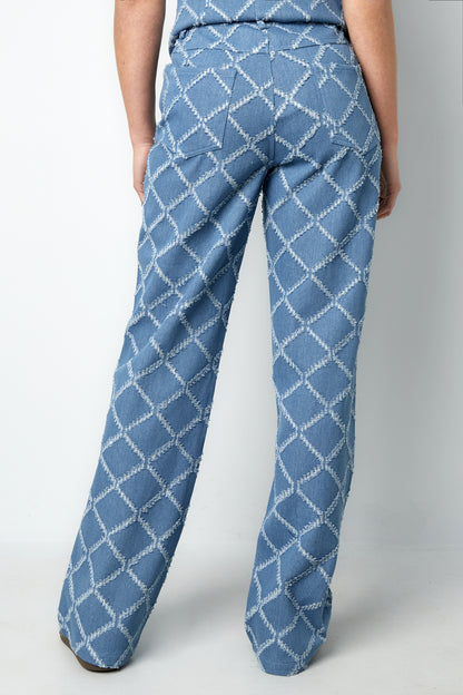 Damen Hose Karo Baumwolle | Baumwolle | Mehrfarbig