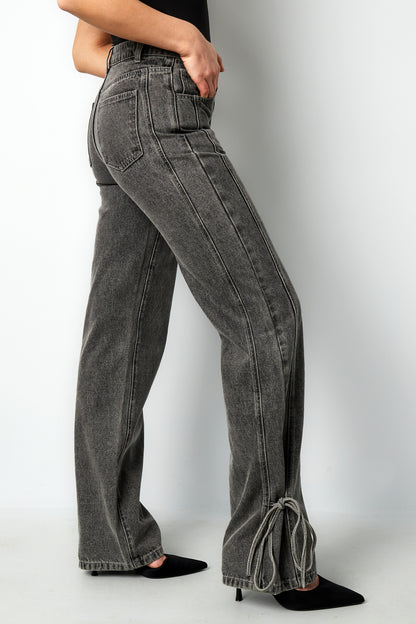Damen Jeans Knotendetail | Baumwolle | Mehrfarbig