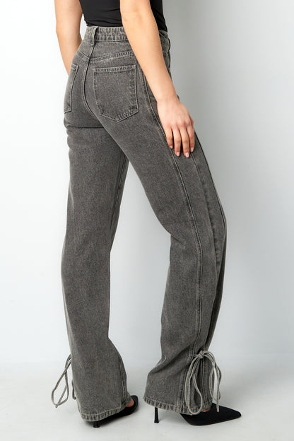 Damen Jeans Knotendetail | Baumwolle | Mehrfarbig