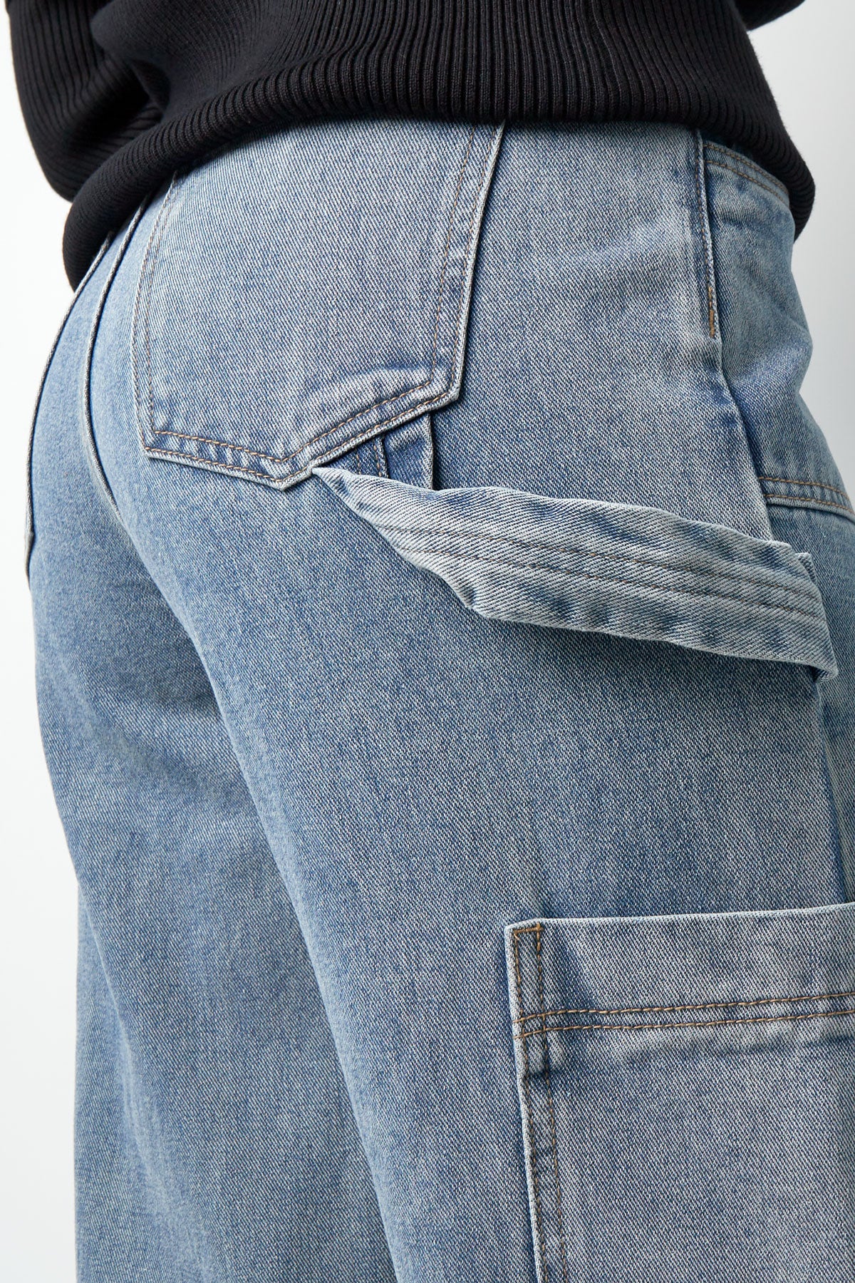 damen jeans medium indigo | baumwolle | blau