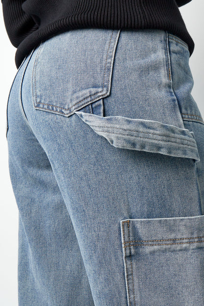 Damen Jeans Medium Indigo | Baumwolle | Blau