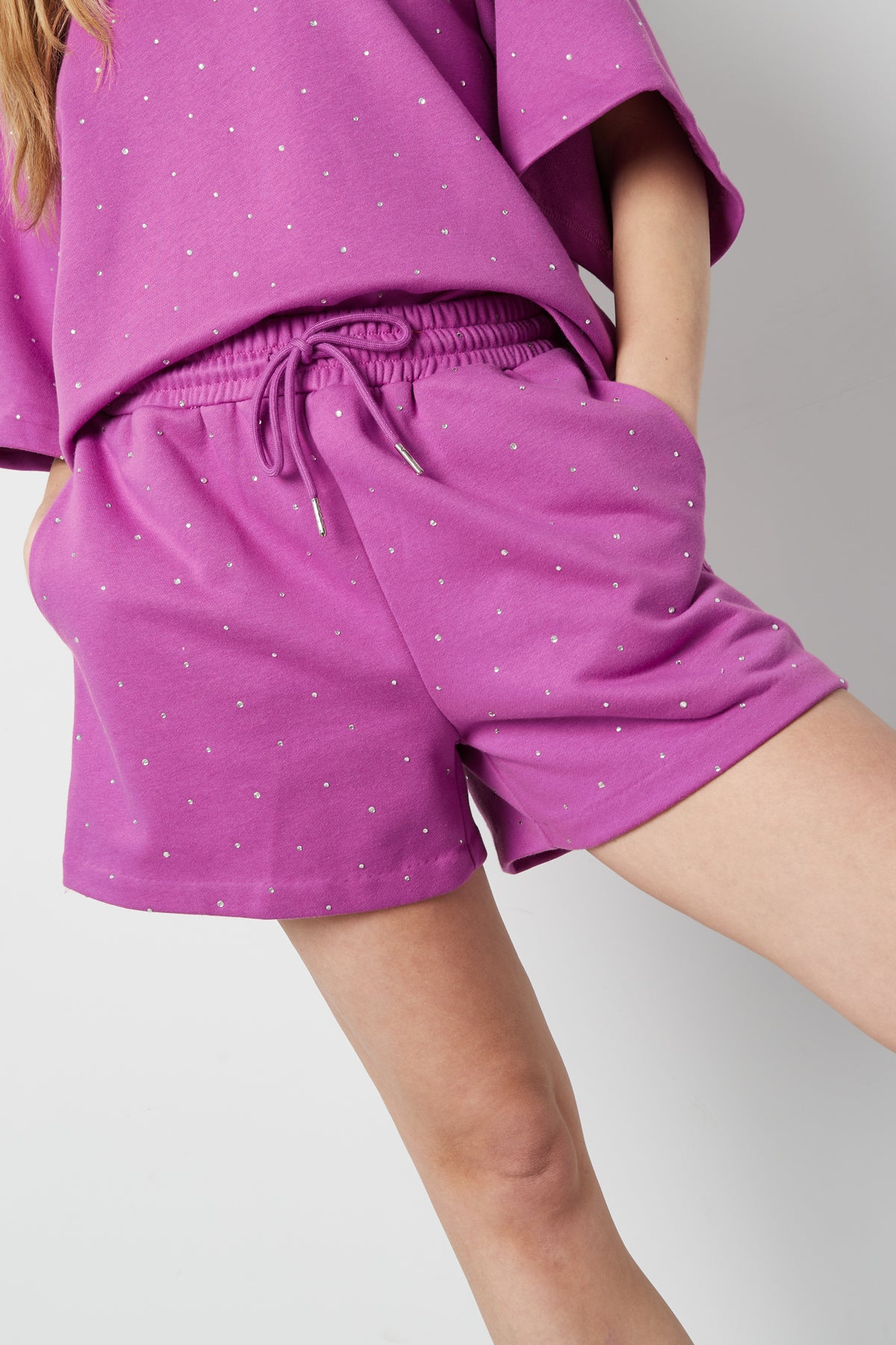 damen shorts zugband premium | baumwolle | grün