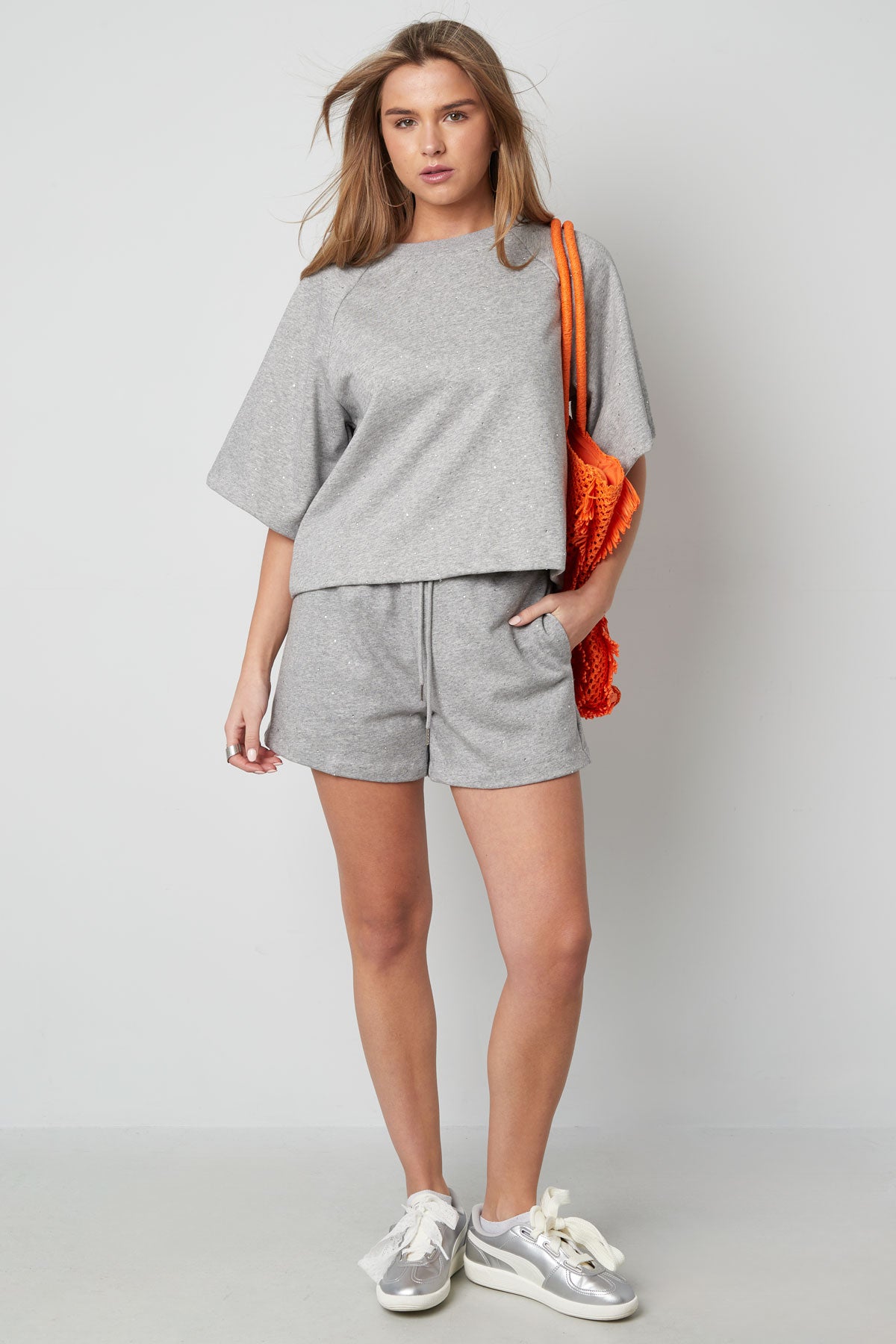 damen shorts zugband premium | baumwolle | grün