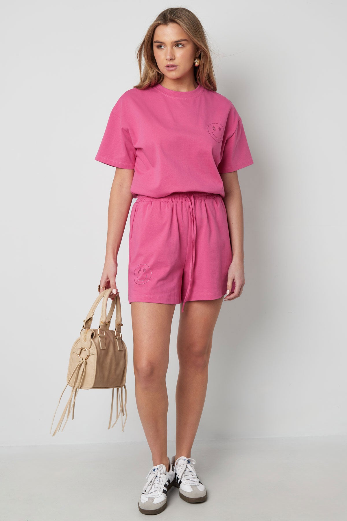 damen shorts elastischer bund | baumwolle | mehrfarbig