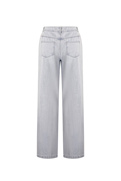 Damen Jeans Indigo Lässig | Baumwollmischung | Blau