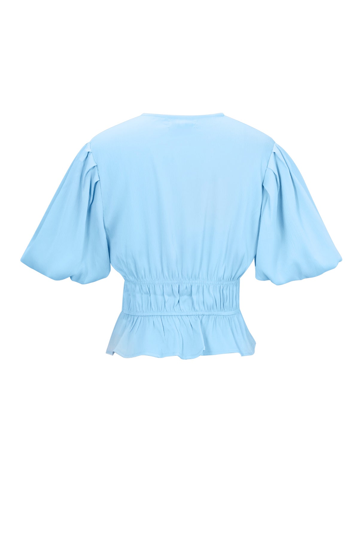 Damen Top Puffärmel Schleife | Polyester | Mehrfarbig