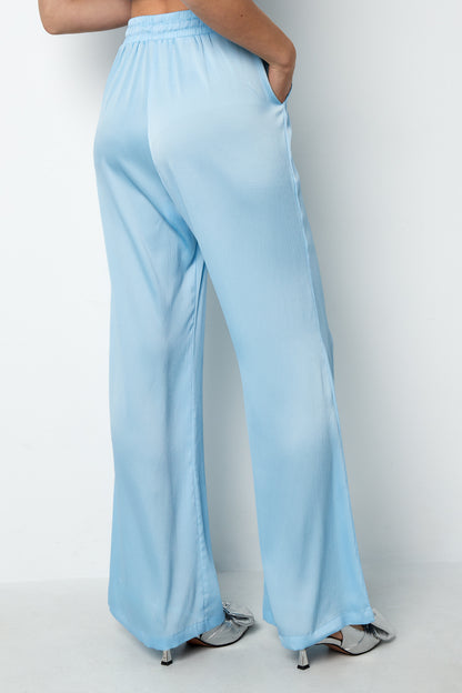 Damen Hose Gerade Uni | Polyester | Mehrfarbig