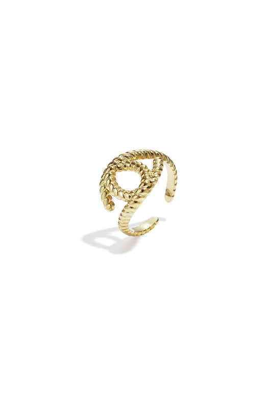 Damen Ring Statement Casual | Edelstahl | Goldfarbe & Silberfarbe