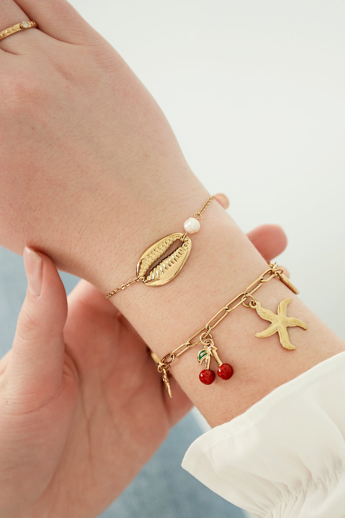 charm haven armband - goldfarben