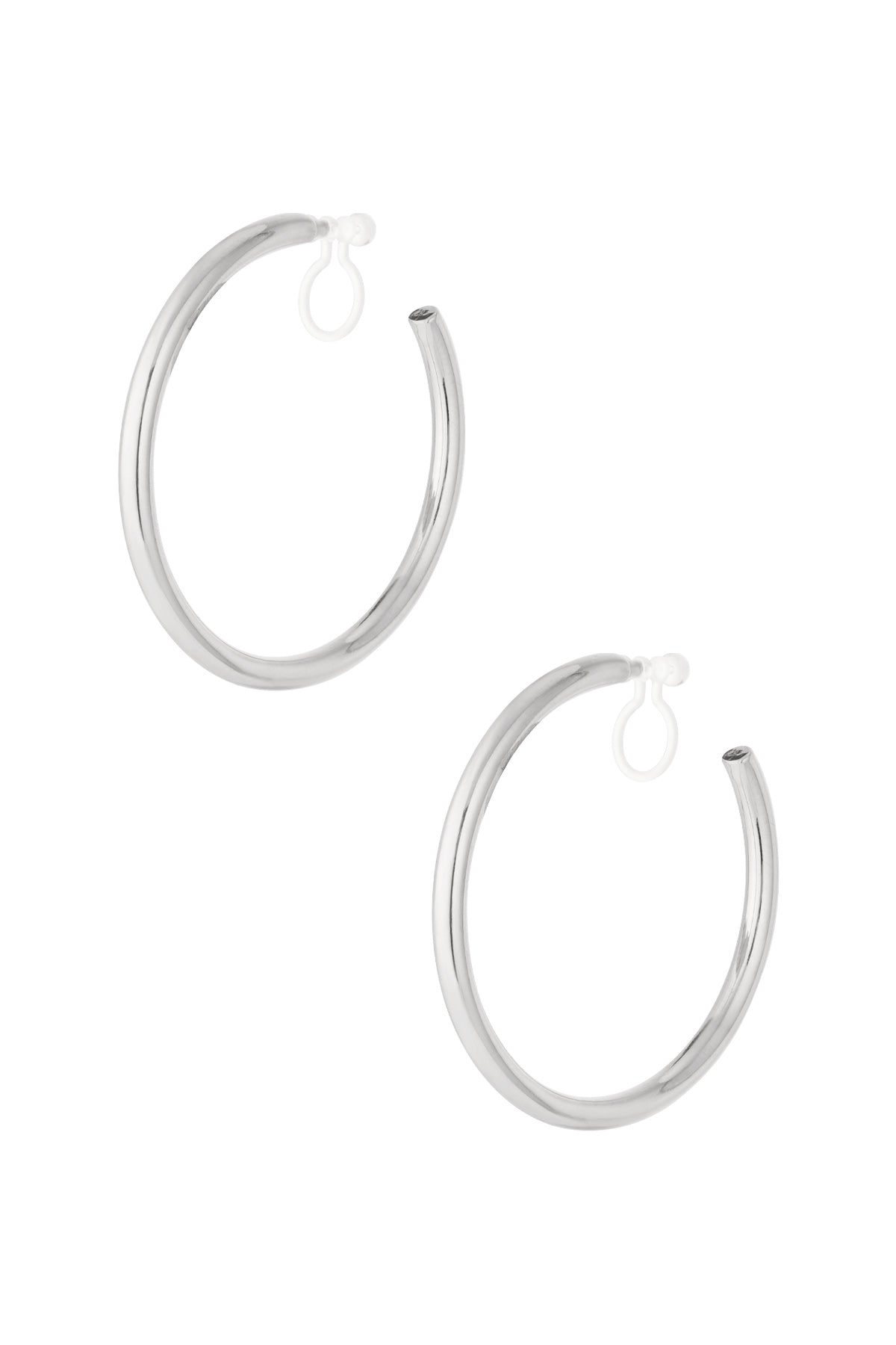 damen ohrclips creolen klassisch 14k | edelstahl vergoldet | goldfarbe