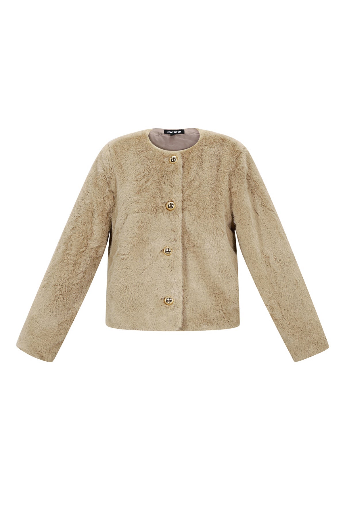 Damen Jacke Vollton Herbst | Polyester | Brauntöne