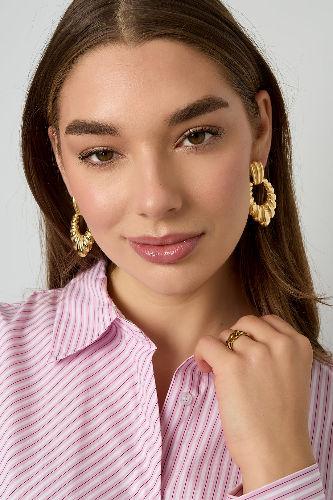 damen ohrringe muschel statement | edelstahl | goldfarbe & silberfarbe