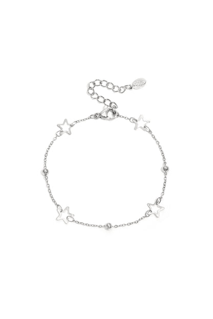 Damen Armband Kette Stern | Edelstahl | Gold- und Silberfarbe