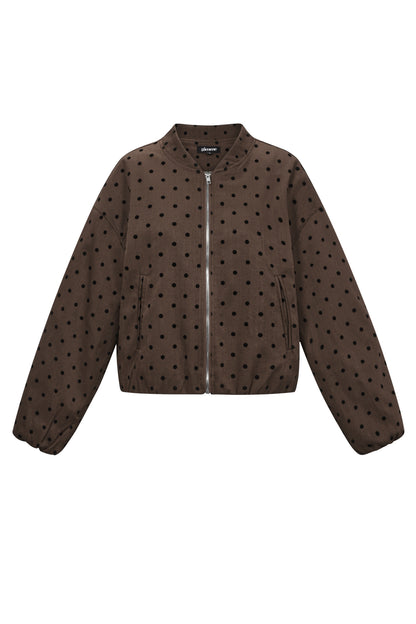 Damen Jacke Gepunktet | Polyester | Mehrfarbig