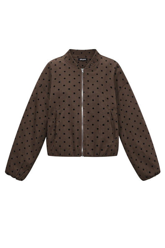 Damen Jacke Gepunktet | Polyester | Mehrfarbig