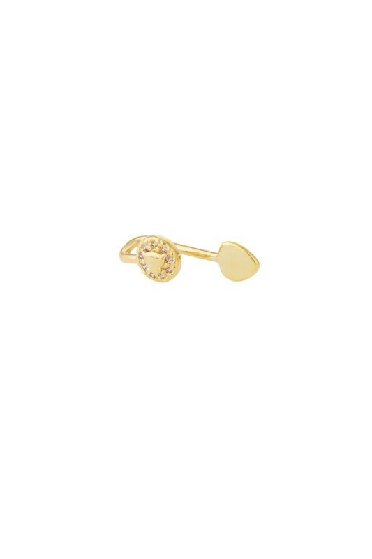 Damen Ear Cuff & Nasenmanschette Zirkon | Kupfer | Goldfarbe & Silberfarbe