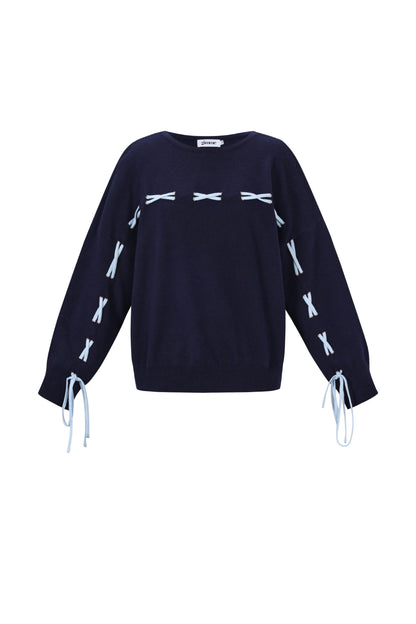Damen Pullover Viskose Farbkontrast | Viskose | Mehrfarbig