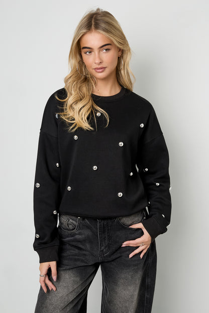 Damen Pullover Tupfen | Baumwolle | Mehrfarbig