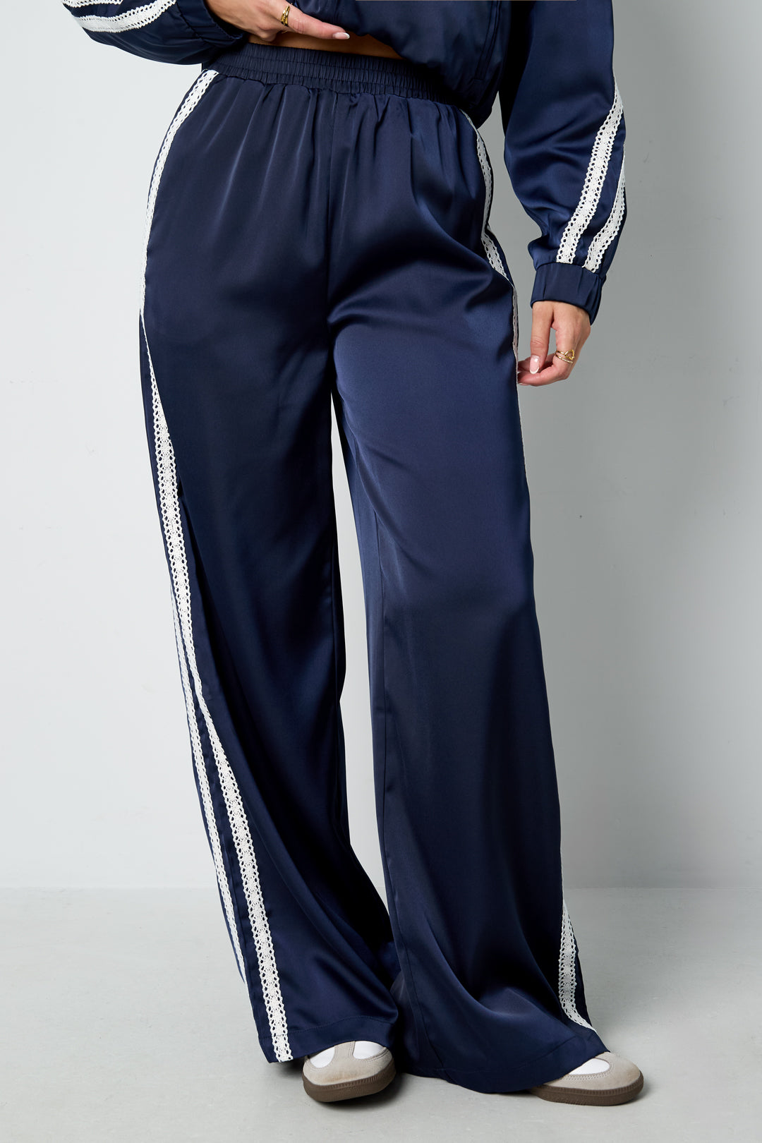 Damen Hose Sport Farbkontrast | Polyester | Mehrfarbig