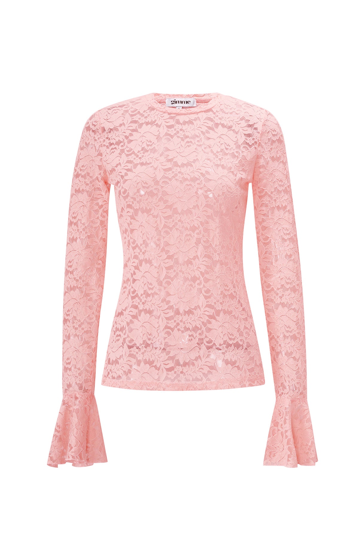 Damen Langarmshirt Spitzenpaneel | Polyester | Mehrfarbig