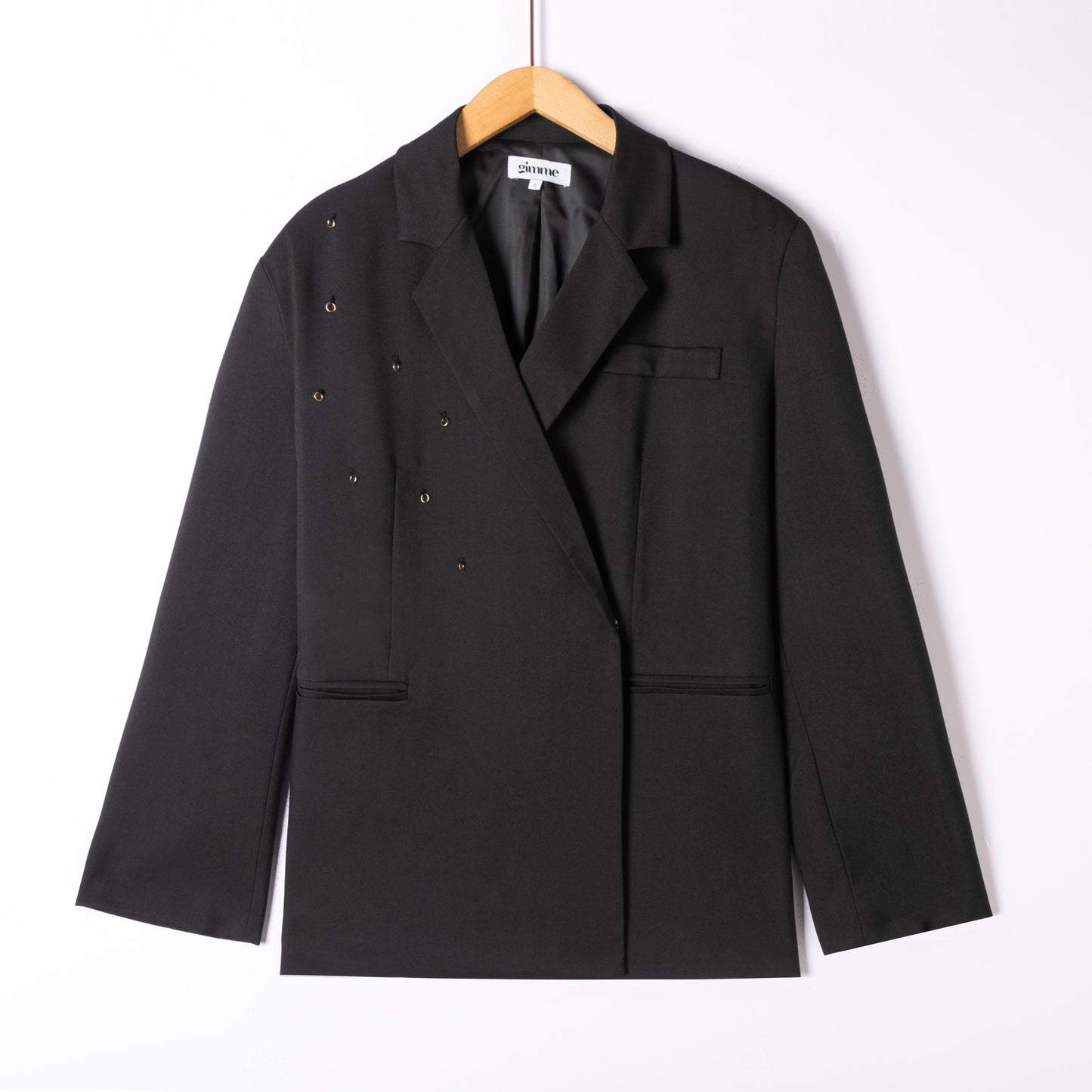 damen blazer klassisch | gewebt | schwarz & creme bis xl