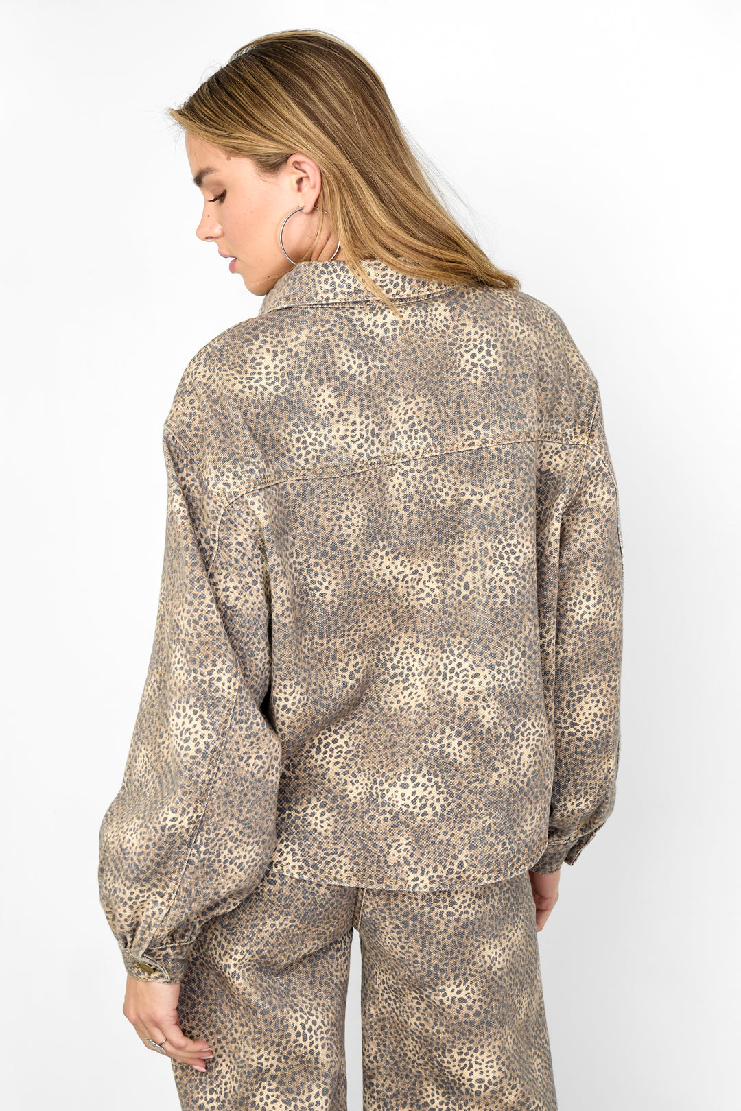 Damen Jeans Set Leopardenmuster | Baumwolle | Mehrfarbig