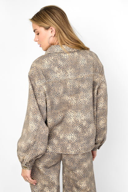 Damen Jeans Set Leopardenmuster | Baumwolle | Mehrfarbig
