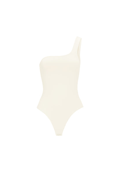 Strick-Nylon-Shapewear-Bodysuit Ein-Schulter Frühling/Sommer Einfarbig