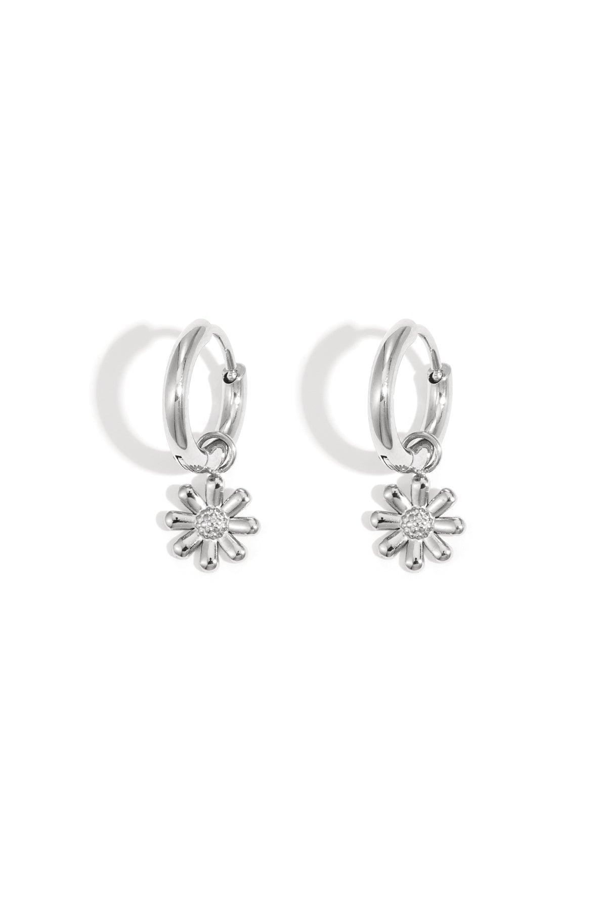 damen ohrringe gänseblümchen | edelstahl | gold & silber