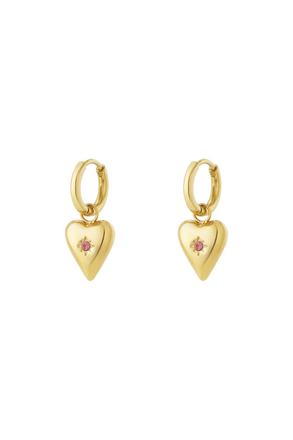 Damen Ohrringe Geburtsstein Strass 14K | Edelstahl vergoldet | Monatssteine
