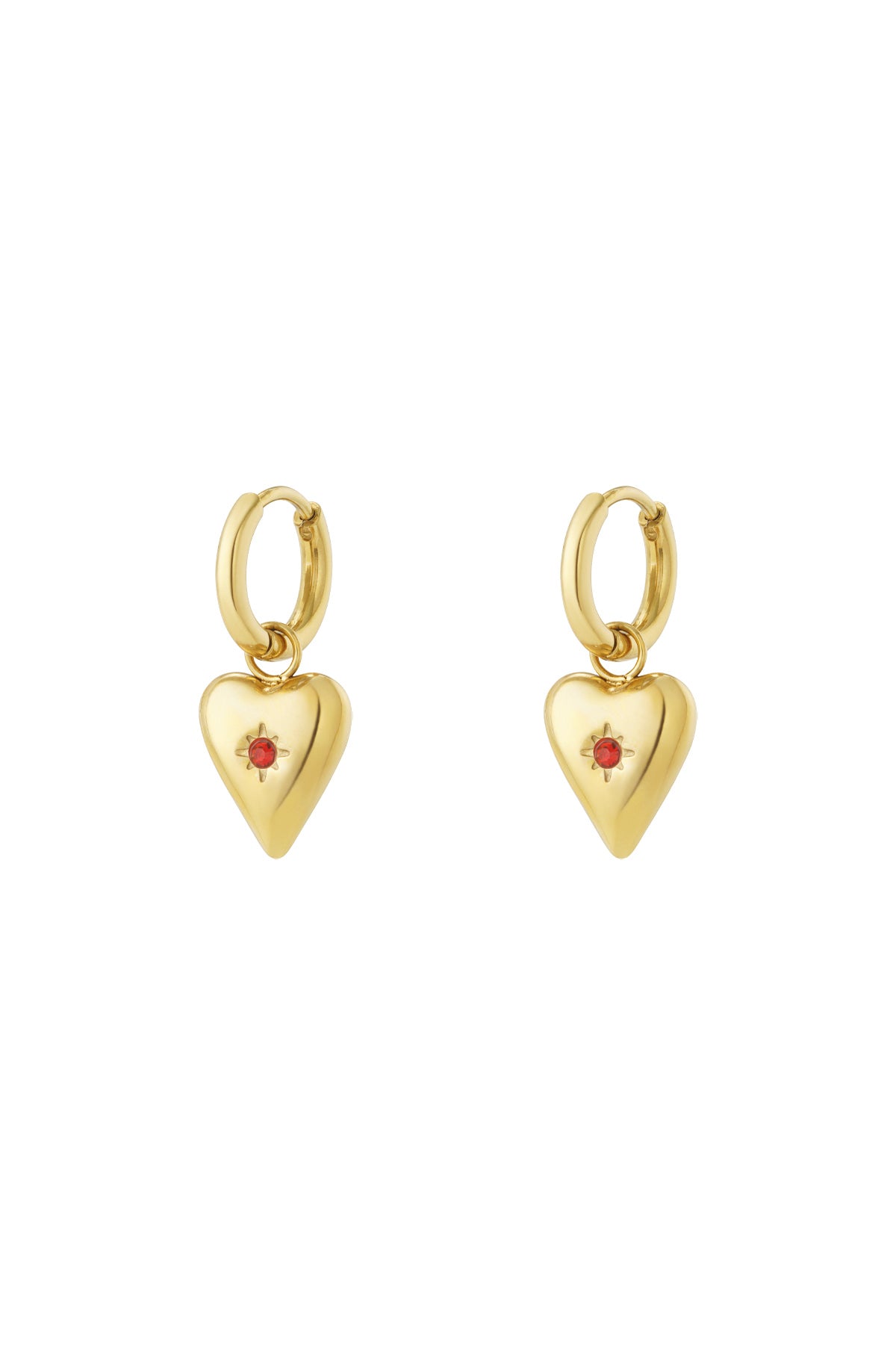 Damen Ohrringe Geburtsstein Strass 14K | Edelstahl vergoldet | Monatssteine