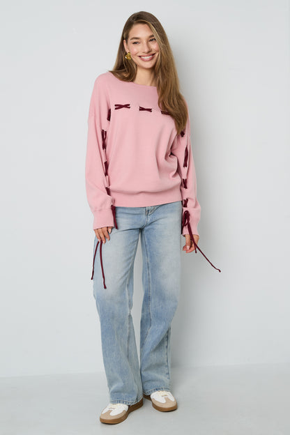 Damen Pullover Viskose Farbkontrast | Viskose | Mehrfarbig