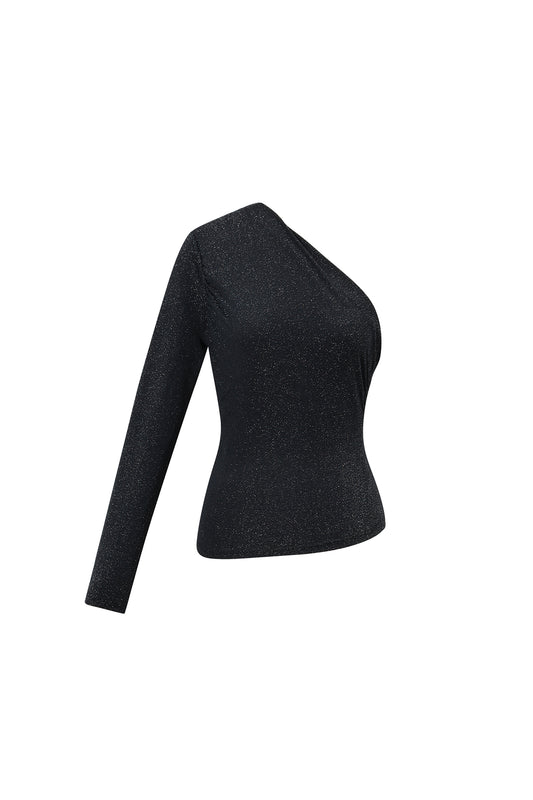 Damen Langarmshirt Edler Farbton | Polyester | Schwarz