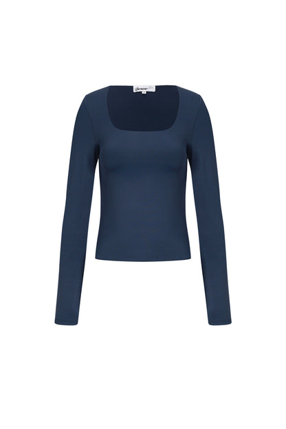 Damen Langarmshirt Nylon | Nylon | Marineblau