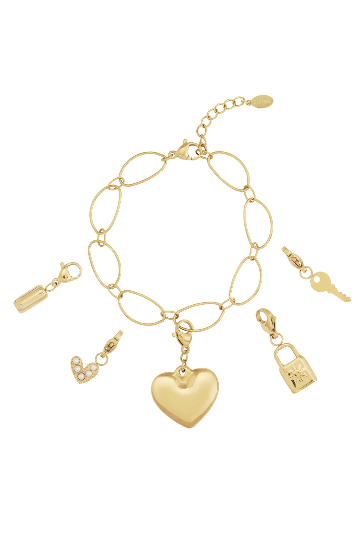 großes herz diy armband