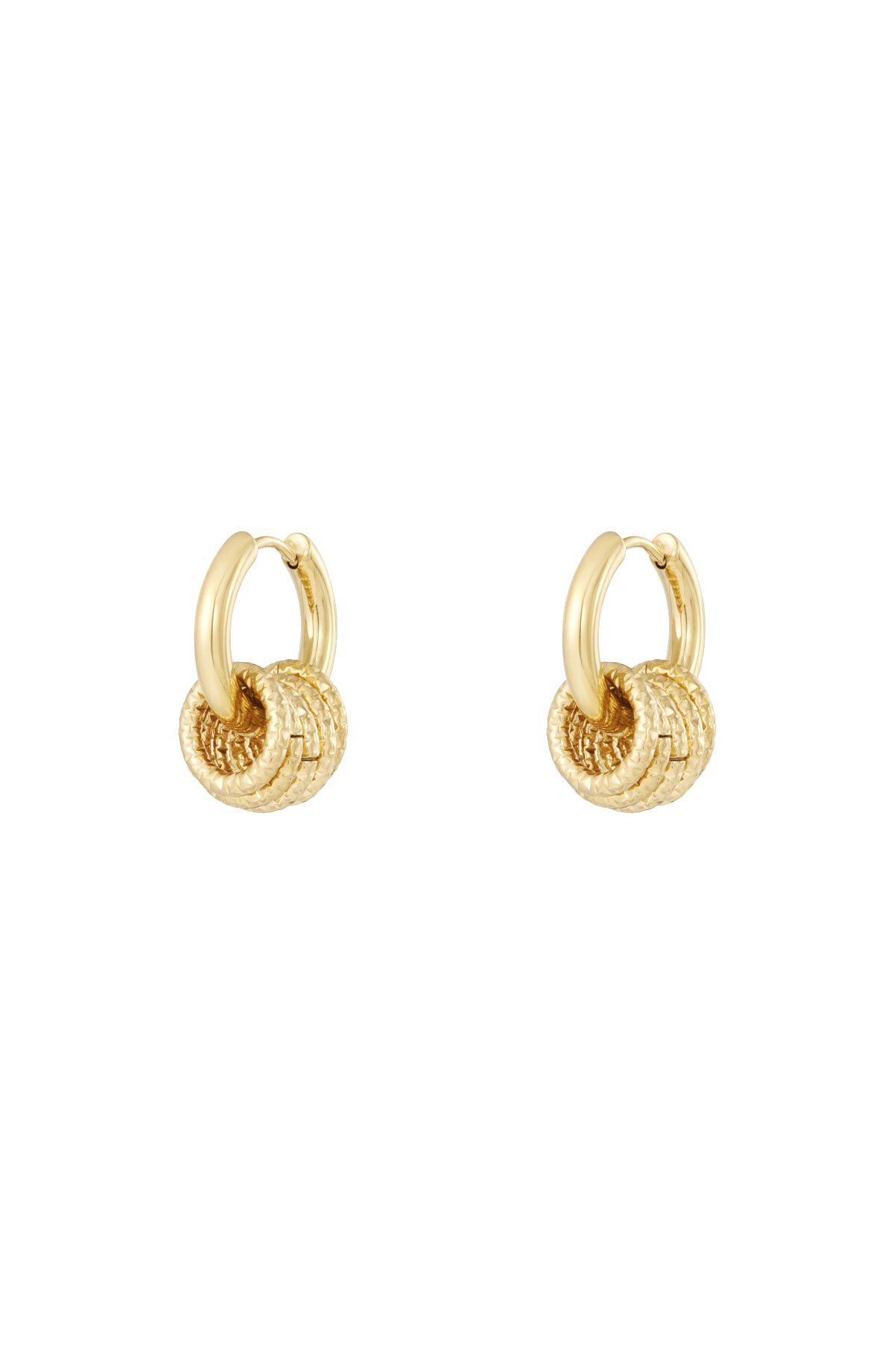Damen Kreisohrringe Schlicht | Edelstahl | Gold & Silber
