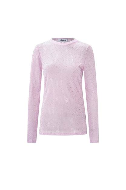 Damen Langarmshirt Transparent | Polyester | Mehrfarbig